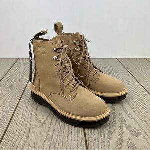 Sorel Women's Hi-Line Lace Boot US5 Canoe / Tawny Buff $185